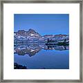 Blue Hour In Garnet Lake Framed Print