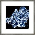 Blue Ice Sculpture 3 Framed Print