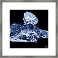 Blue Ice Sculpture 4 Framed Print