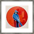 Blue Jay Art Framed Print