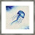 Blue Jellyfish Framed Print
