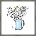 Blue Jug Framed Print