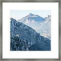 Blue Mountain Landscape Framed Print