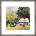 Blue Ridge Barn Framed Print