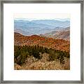 Blue Ridge In Autumn Framed Print