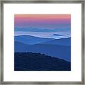 Blue Ridge Mountains Dawn V Framed Print