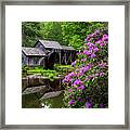 Blue Ridge Parkway Virginia Mabry Mill Spring Morning Framed Print