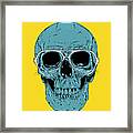 Blue Skull Framed Print
