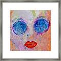 Blue Sunglasses Framed Print