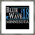 Blue Wave Minnesota Vote Democrat Framed Print