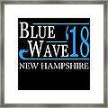 Blue Wave New Hampshire Vote Democrat Framed Print