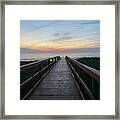 Boardwalk Sunrise Framed Print