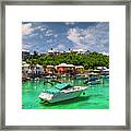 Boats In Beautiful Bermuda Framed Print