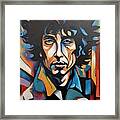 Bob Dylan Abstract Framed Print