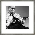 Bogart With 6-shooter Framed Print
