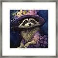 Bohemian Raccoon Framed Print