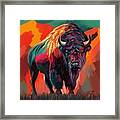 Bold Buffalo Framed Print