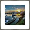 Bon Secour River Sunset Framed Print