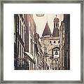 Bordeaux France Grosse Cloche Vintage Sepia Framed Print