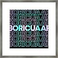 Boricua Af Puerto Rican Framed Print