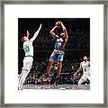 Boston Celtics V Brooklyn Nets Framed Print