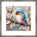 Bountiful Bluebird Framed Print