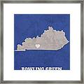 Bowling Green Kentucky City Map Founded 1798 University of