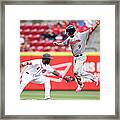 Brandon Phillips And Aaron Hill Framed Print