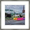 Brattleboro Steeples Framed Print