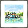 Bread And Butter Caye Belize Framed Print