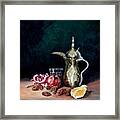 Breakfast In The Middle East Framed Print