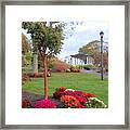 Brewster Gardens In October Framed Print