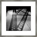 Bridge Shadow In Chicago Framed Print