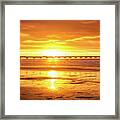 Bright Orange In Ocean Beach San Diego California Framed Print