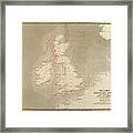 British Isles Waves High Water And Tides Framed Print