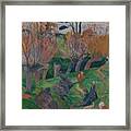 Brittany Landscape With Women And Cows, 1889  By Paul Gauguin 1848  1903 Framed Print