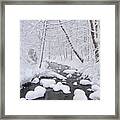 Bromley Brook Winter Framed Print