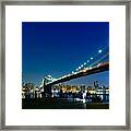 Brooklyn Bridge Panorama Framed Print