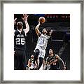 Brooklyn Nets V San Antonio Spurs Framed Print