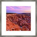 Bryce Canyon At Sunrise Framed Print