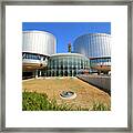Building Of The European Court Of Human Rights At Strasbourg Framed Print