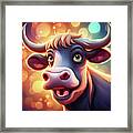 Bull Portrait Framed Print