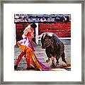 Bullfighting In Spain Framed Print