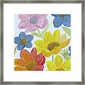 Bunch Of Flowers Framed Print