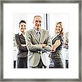 Business Team. Framed Print