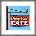 Busy Bee Cafe Framed Print