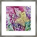 Butterfly Glitter Framed Print