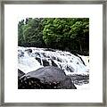 Buttermilk Falls Near Long Lake, Ny. Framed Print