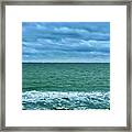 By The Waves Of Ocean City Framed Print