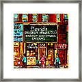 C Spandau Fine Artist Paints Best New York City Restaurants David's Brisket House Deli Crown Heights Framed Print